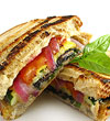 Zucchini and Yellow Pepper Sandwich